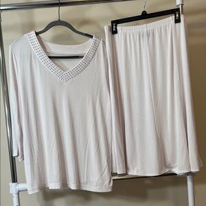 Elegant White Women's Set